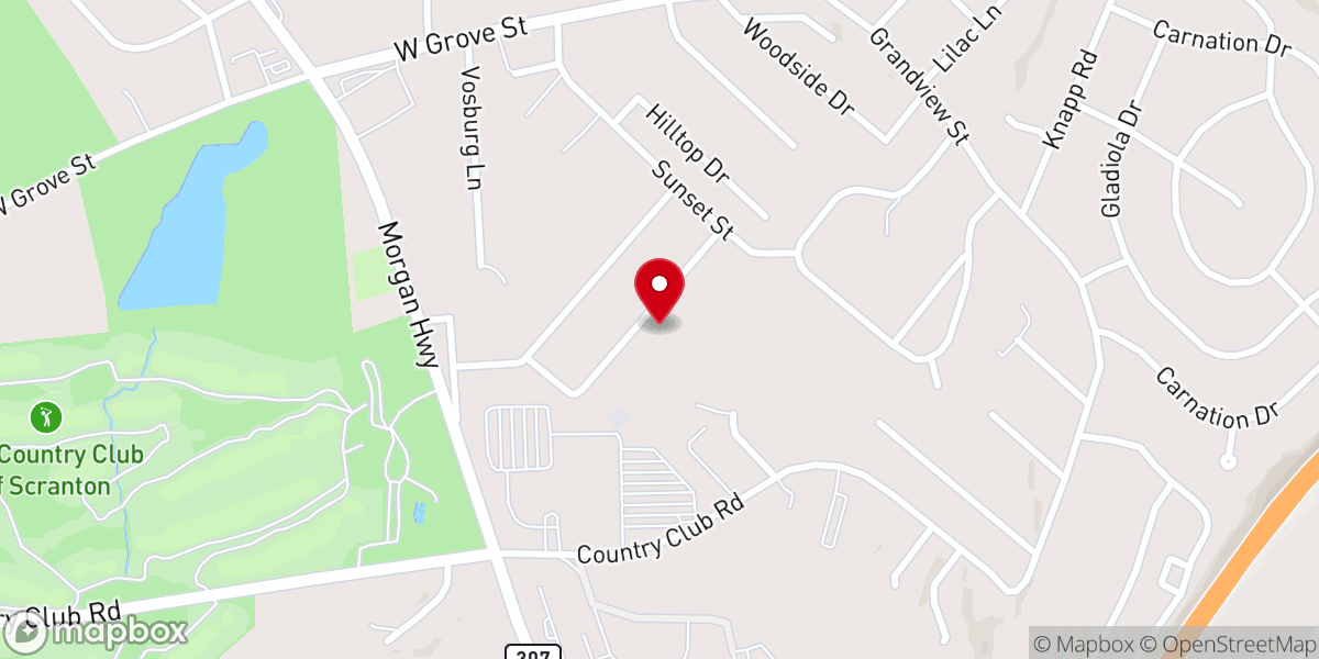 Map showing location of Parish Care Ministries