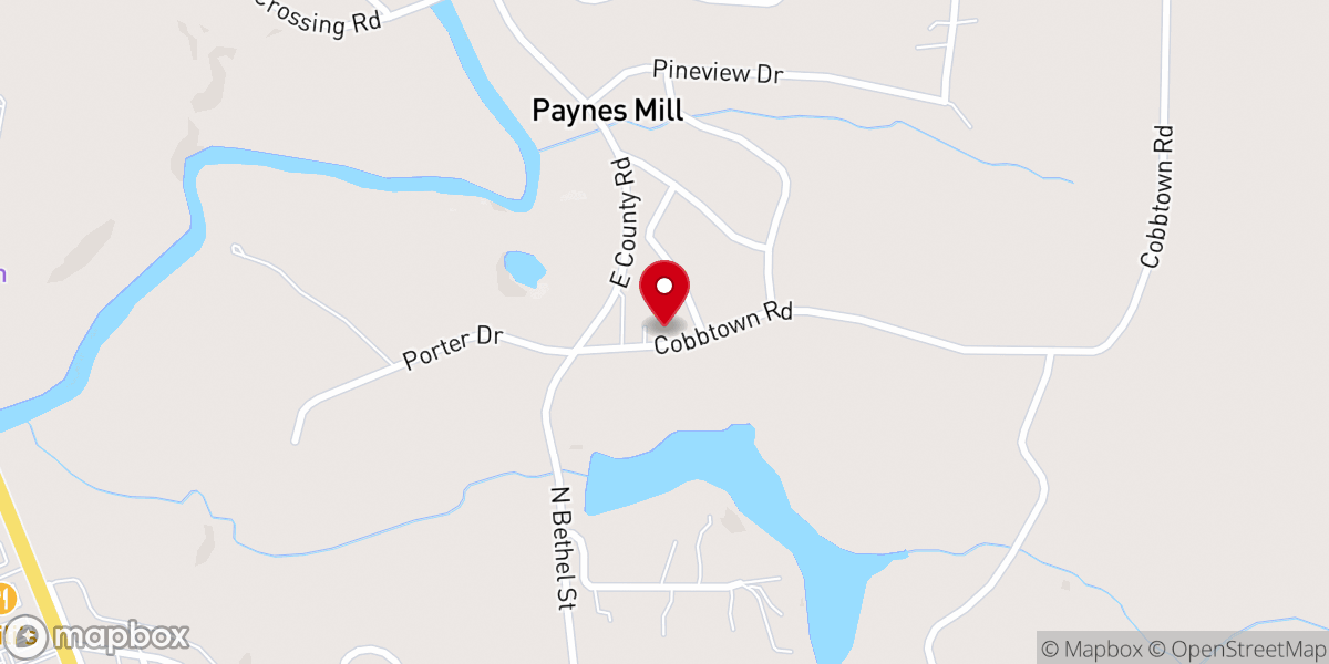 Map showing location of Silvia Hill Church
