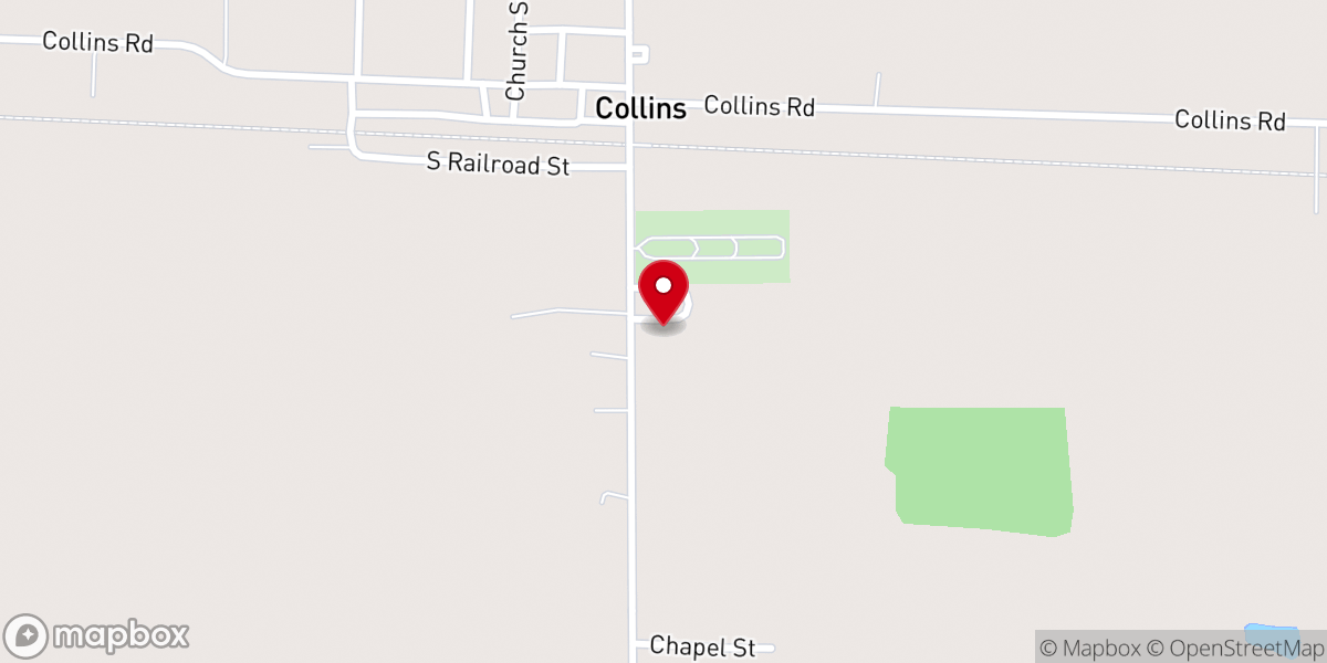 Map showing location of The Gathering at Collins
