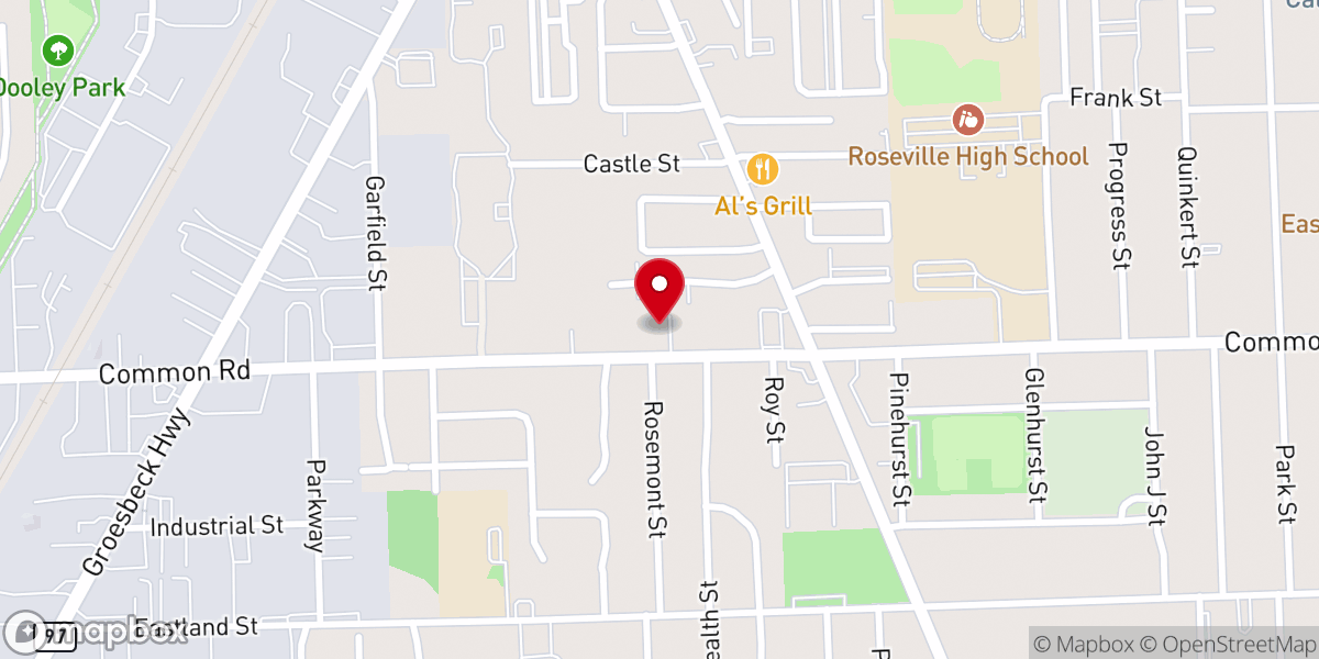 Map showing location of Life Church
