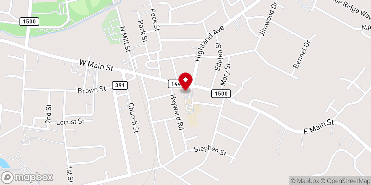 Map showing location of St Brigid Church School