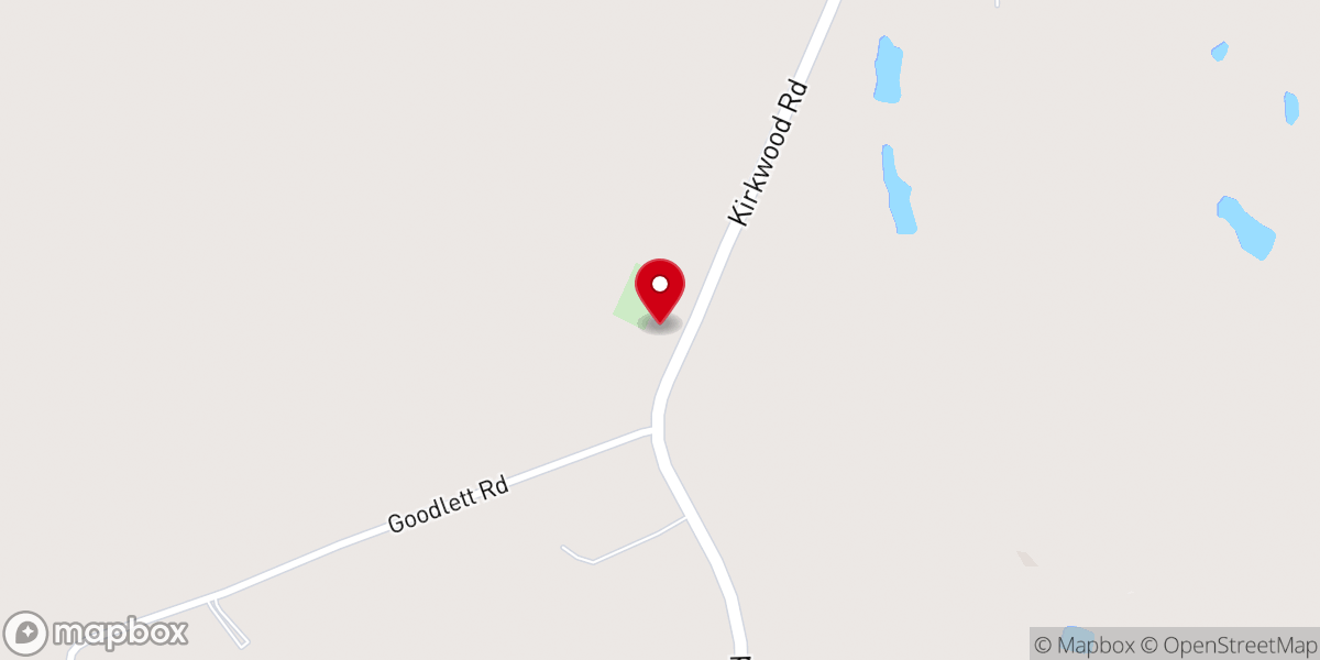 Map showing location of Kirkwood Baptist Church