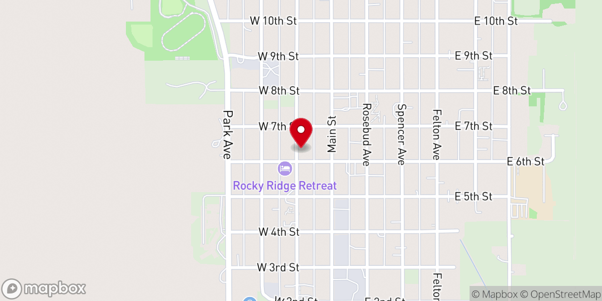 Map showing location of Gregory Community Ambulance