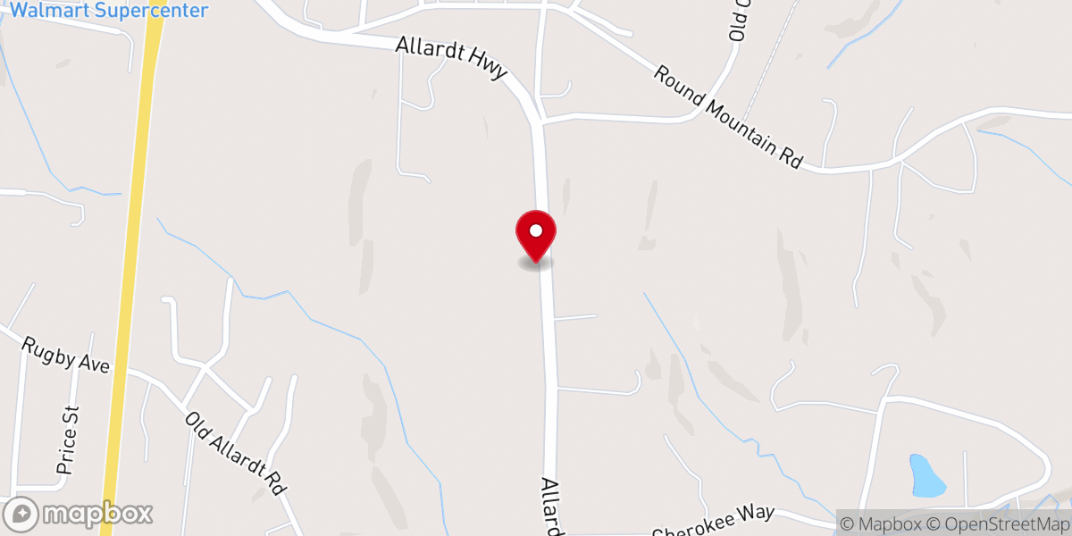 Map showing location of Providence Church