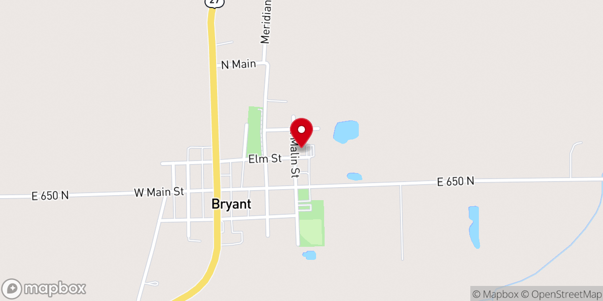 Map showing location of Reedeemer Lutheran Church