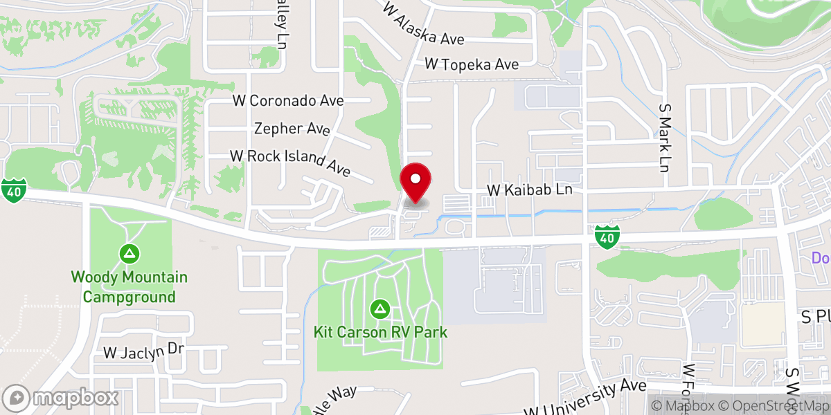 Map showing location of Jubileo Church Flagstaff