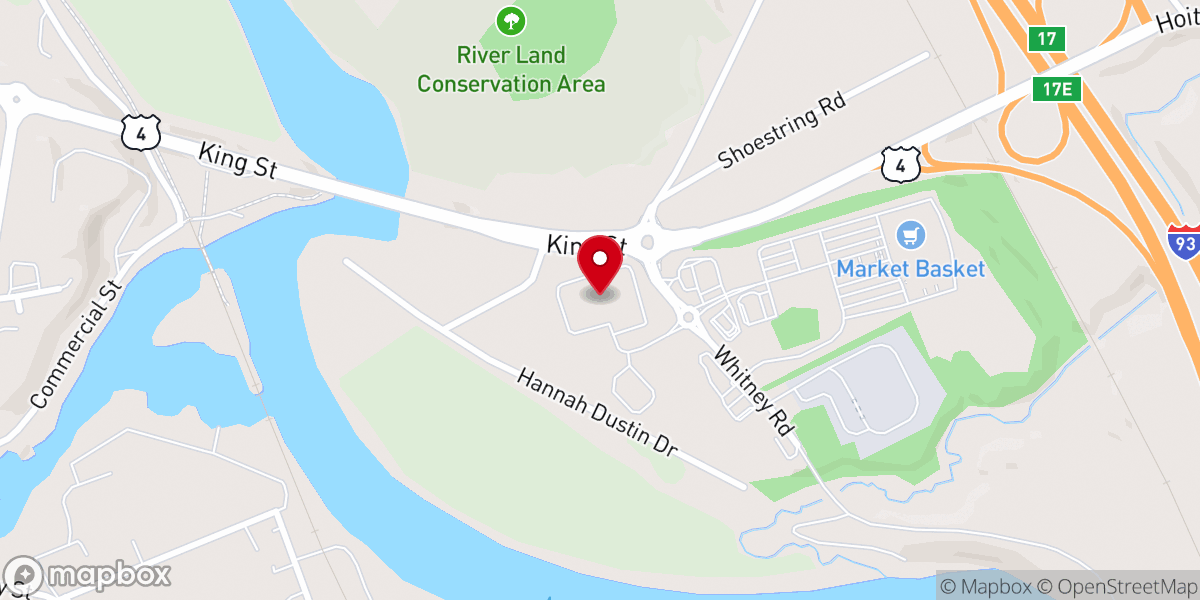 Map showing location of Cornerstone Community Church Office