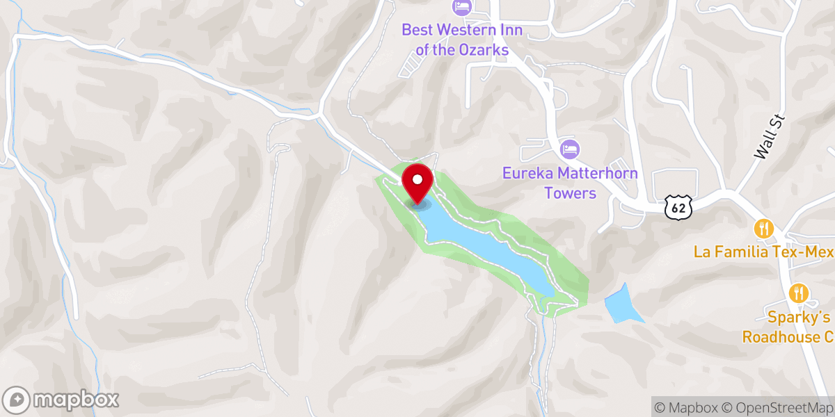 Map showing location of Black Bass Lake