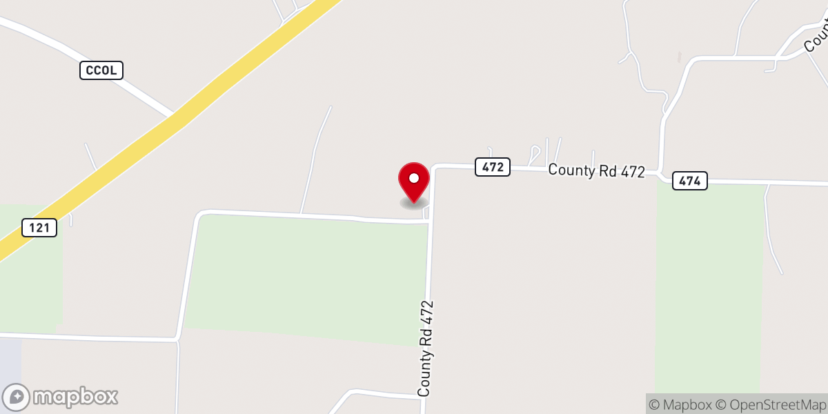Map showing location of White Rock Baptist Church