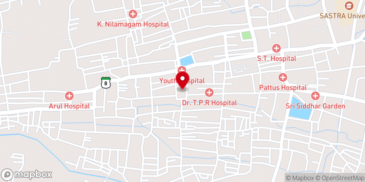 Map showing location of Arulmigu Ramaswamy Temple