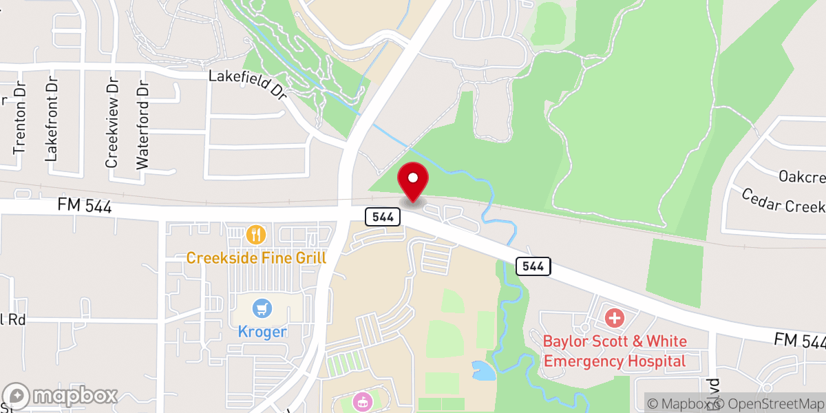 Map showing location of Biker Church Wylie Texas