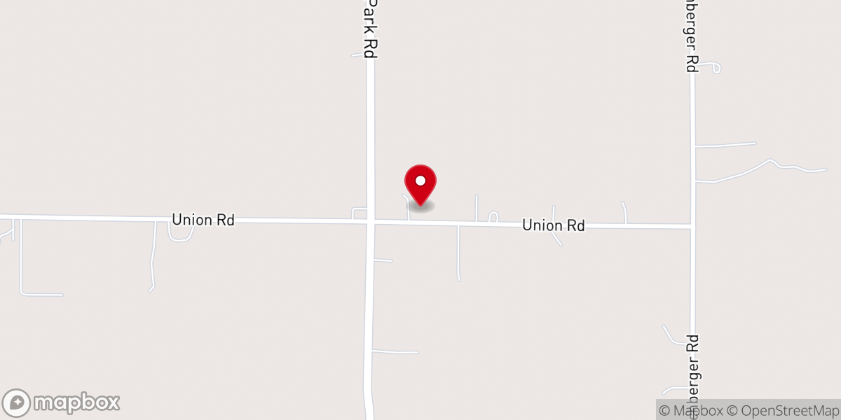 Map showing location of Eau Claire Church