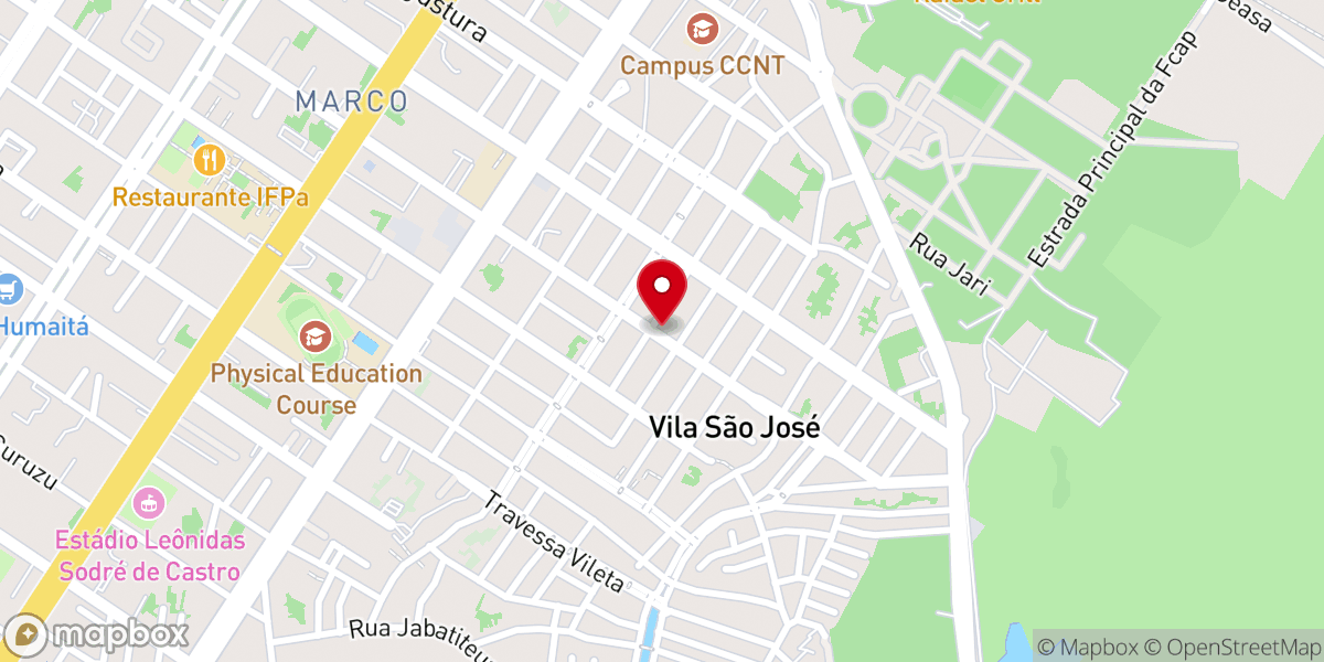 Map showing location of Paróquia São Francisco Xavier