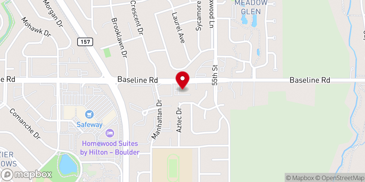 Map showing location of Second Baptist Church