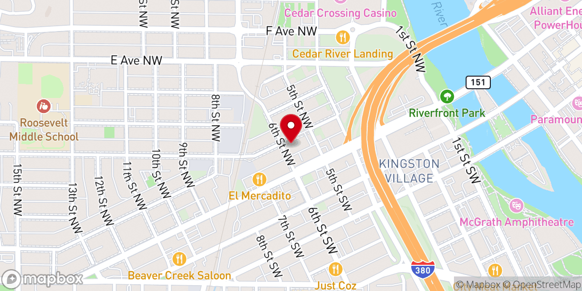 Map showing location of Divine Mercy Adoration Chapel