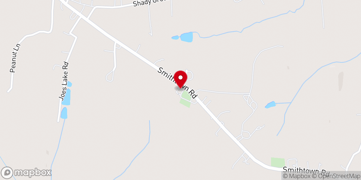 Map showing location of New Home United Methodist Church