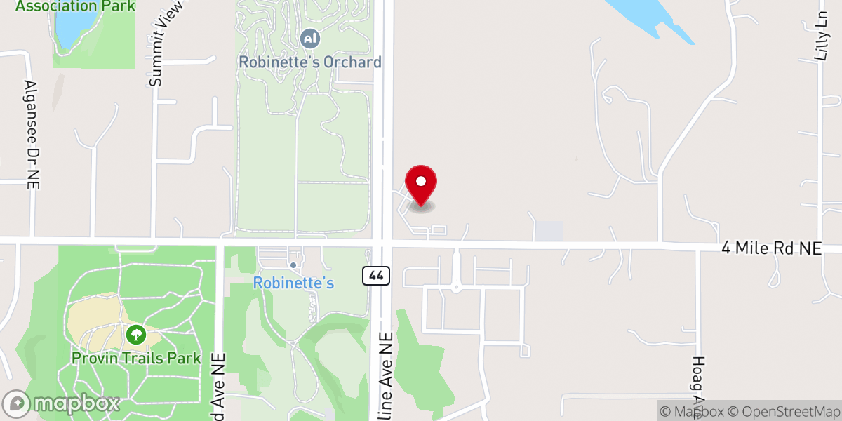 Map showing location of St. Luke's Lutheran Church