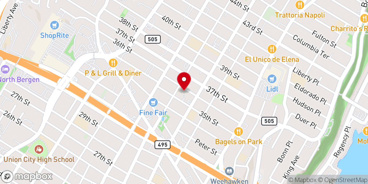 Map showing location of Capuchin Franciscan Friars