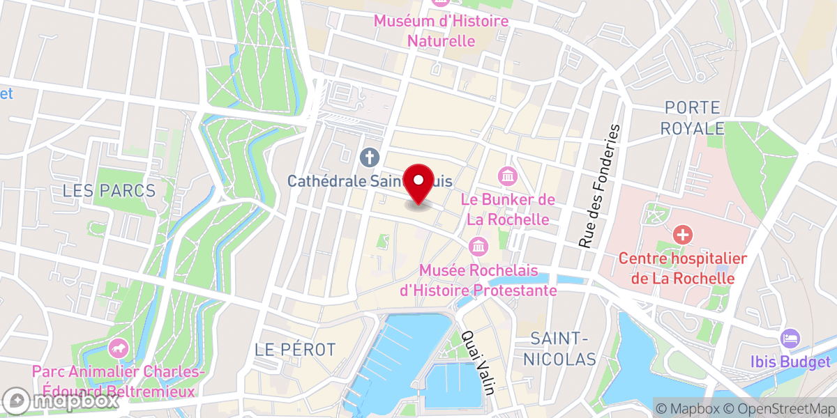 Map showing location of Maison des Ursulines de Jésus