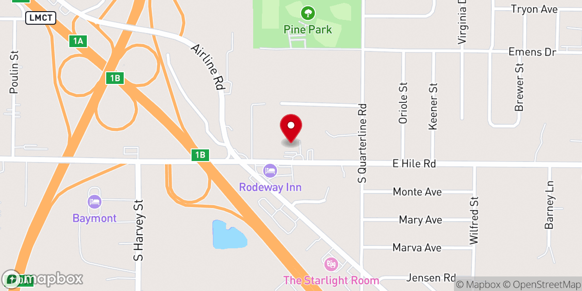 Map showing location of Dr Martin Luther Lutheran Church