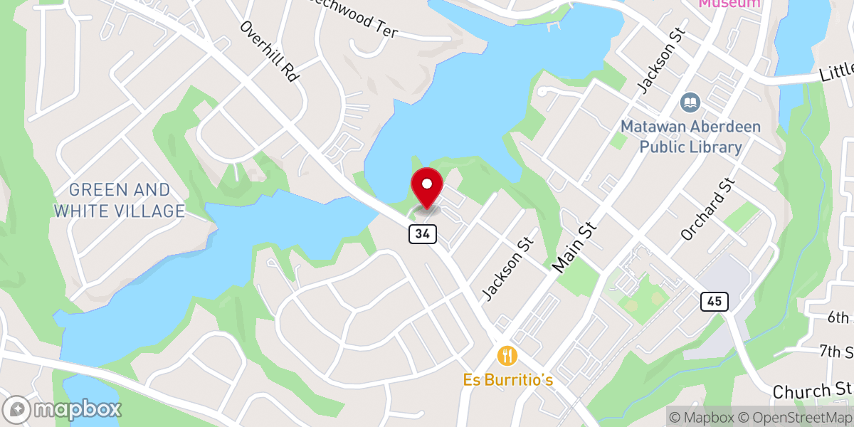 Map showing location of Mikvah of Matawan