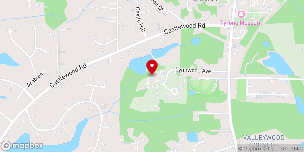 Map showing location of Fairburn Baptist Association