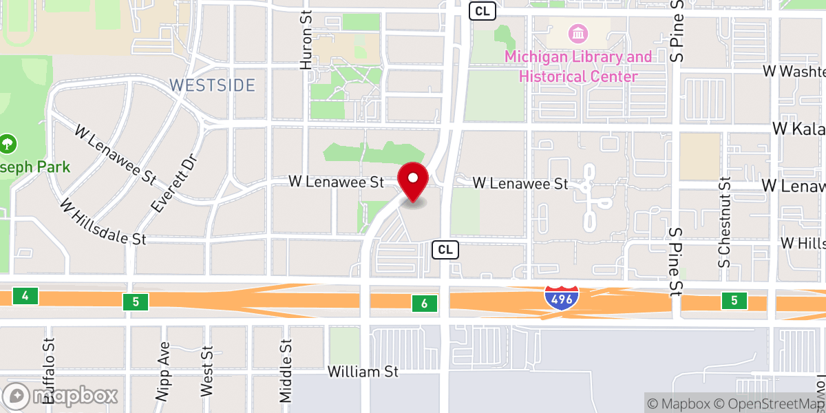 Map showing location of Union Missionary Baptist Church