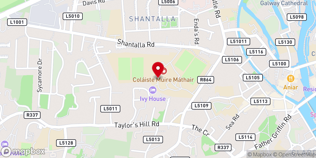 Map showing location of Traditional Latin Mass - Sundays & holydays at 3p.m.