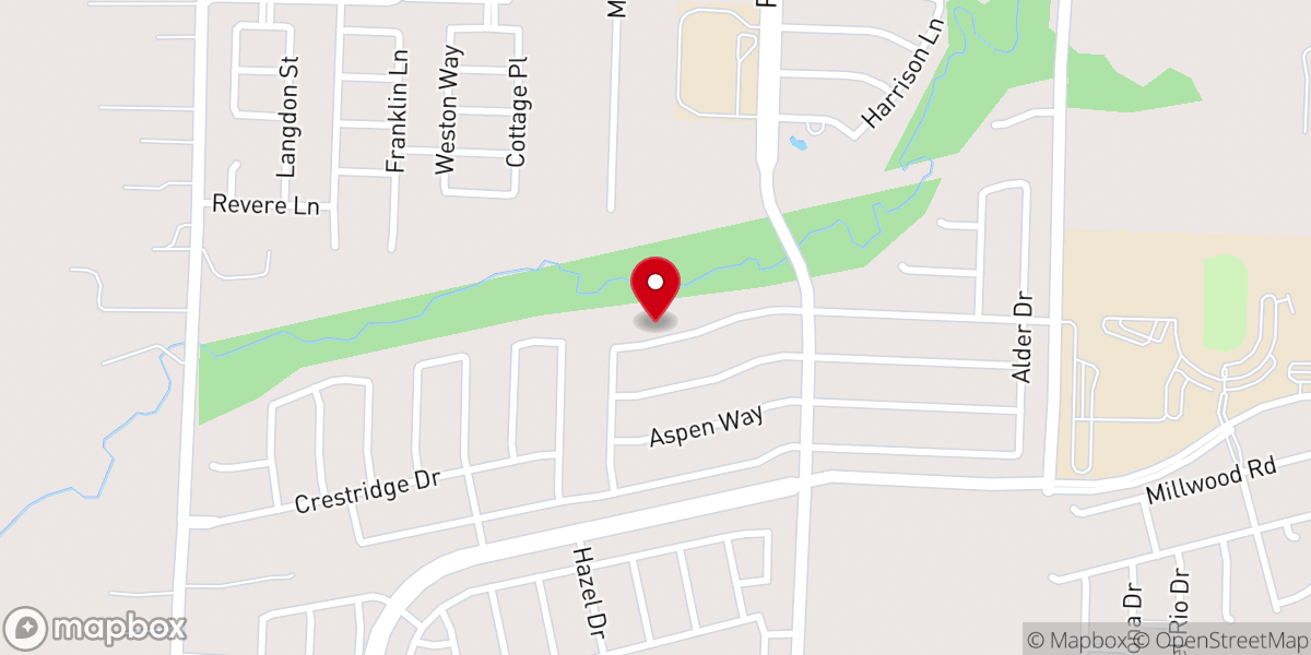 Map showing location of Bear Creek Community Church