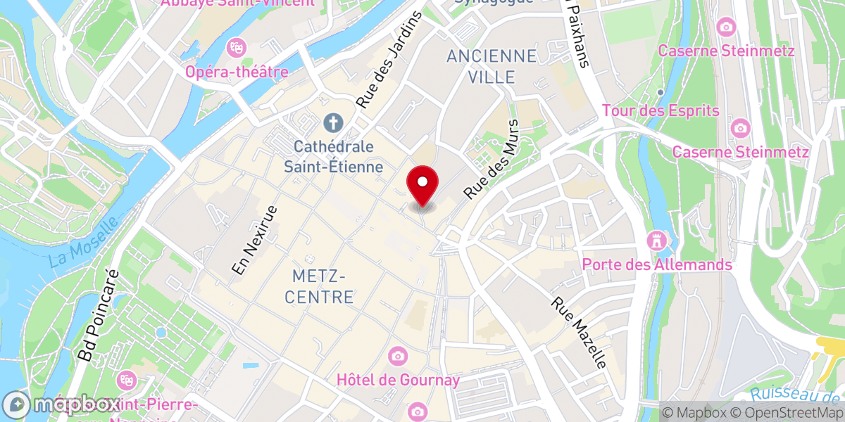 Map showing location of Chapelle Saint Genest