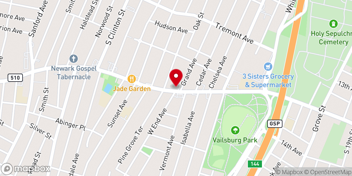 Map showing location of Praise Temple Church of God