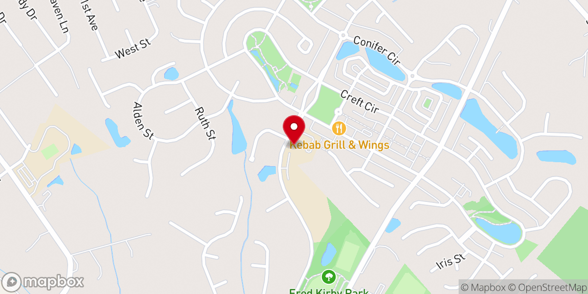 Map showing location of Central Church Lake Park