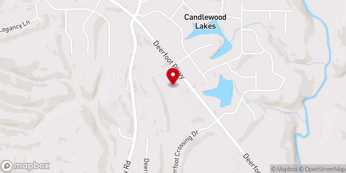 Map showing location of Cahaba Springs Presbyterian Church