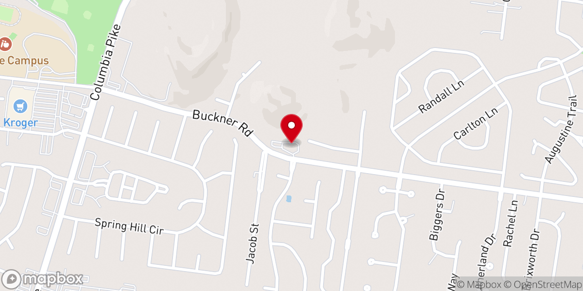 Map showing location of Faith Lutheran Church