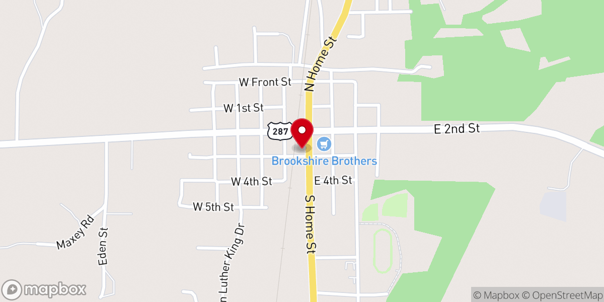Map showing location of New Life United Pentecostal
