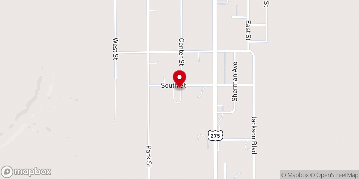 Map showing location of Weaver Memorial Church of the Nazarene