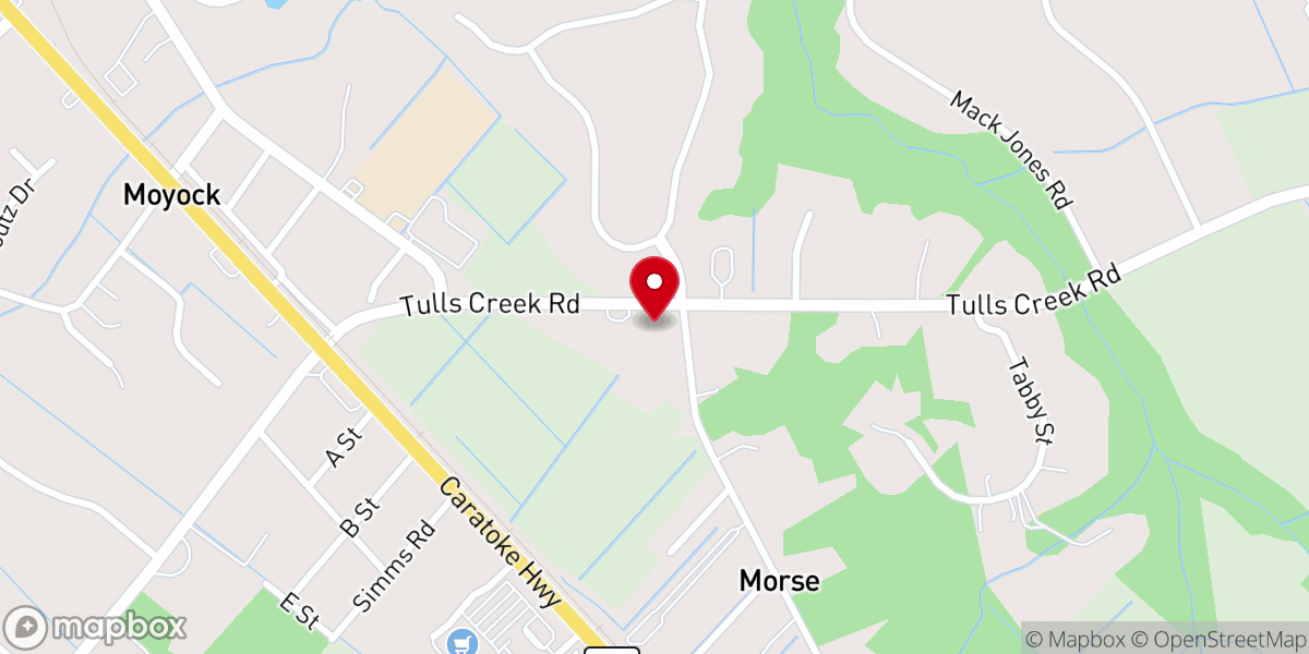 Map showing location of Christian Home Baptist Church