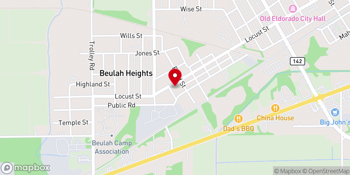 Map showing location of Free Methodist Church