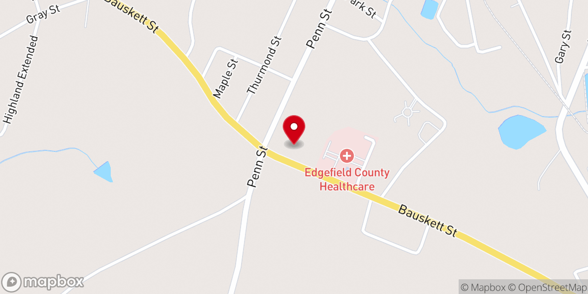 Map showing location of Cornerstone Presbyterian Church