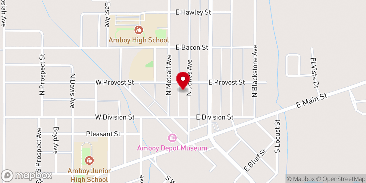 Map showing location of St. Patrick Church