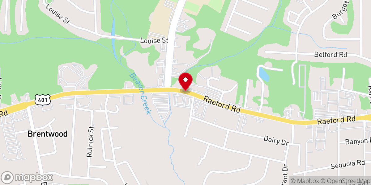 Map showing location of Lewis Chapel Church/Raeford Rd
