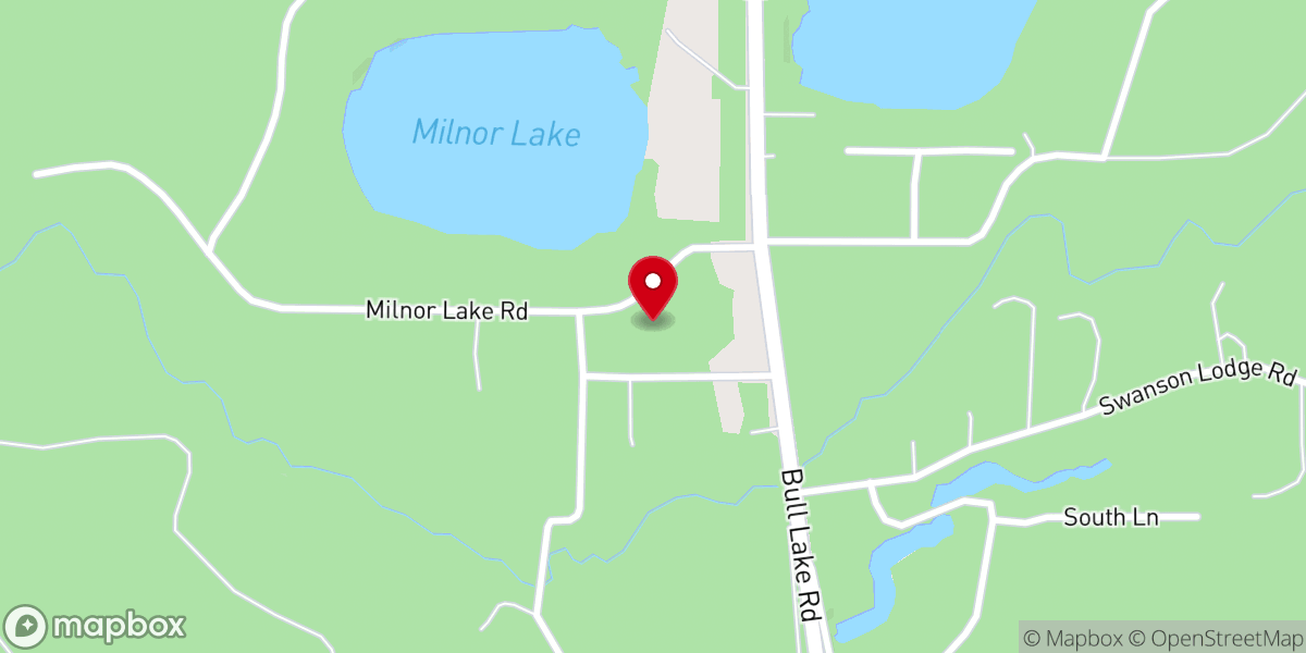 Map showing location of Three Lakes Community Bible Church