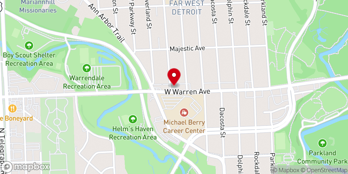 Map showing location of New Covenant Church International