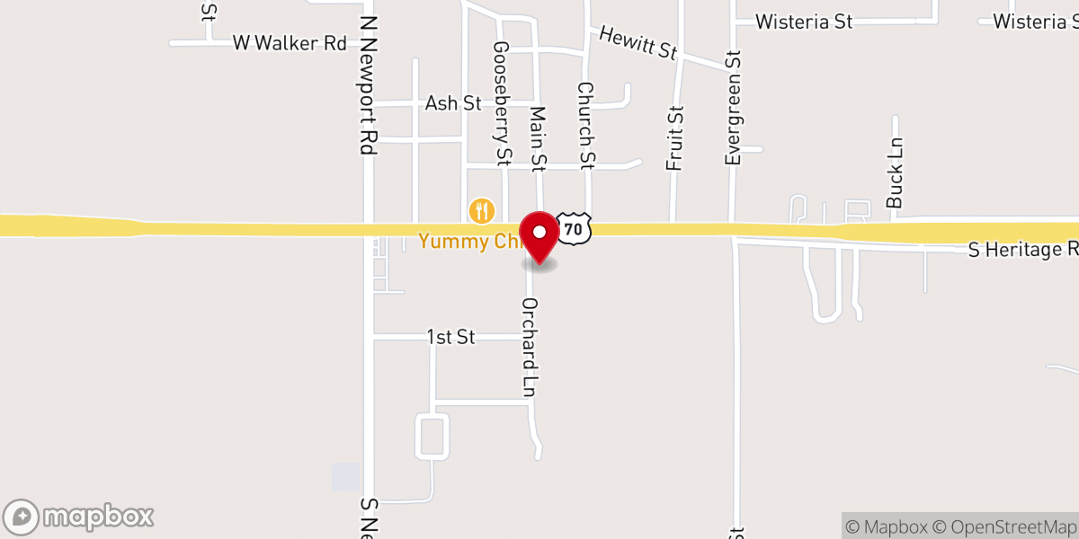 Map showing location of FBCLG Bullpen