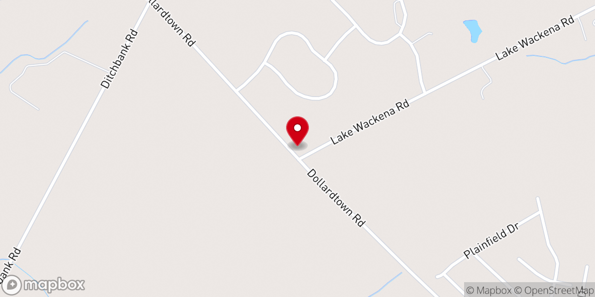 Map showing location of Holy Temple Holiness Church