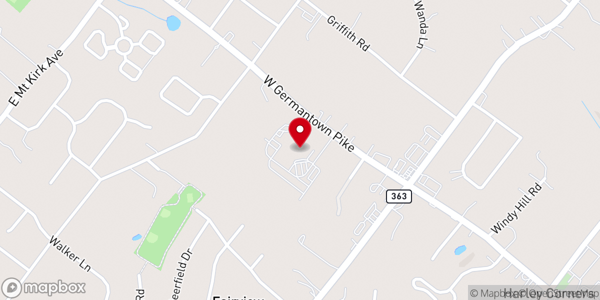 Map showing location of The Village Church - Fairview Village Campus