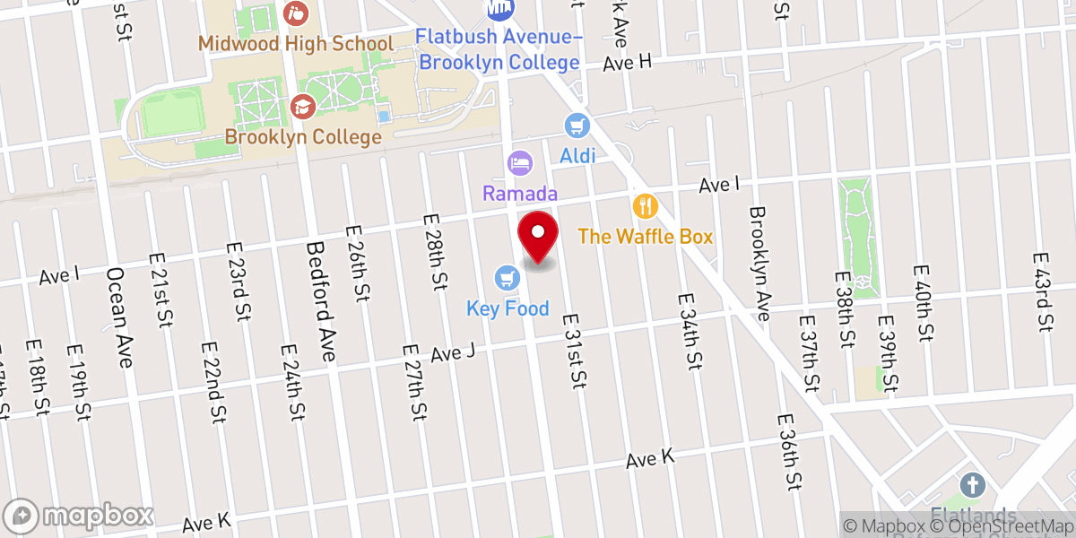 Map showing location of Congregation Keser Yisroel Mordechai