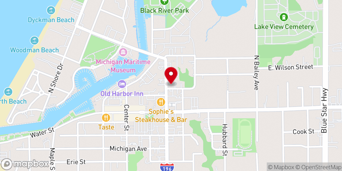 Map showing location of First Hebrew Congregation