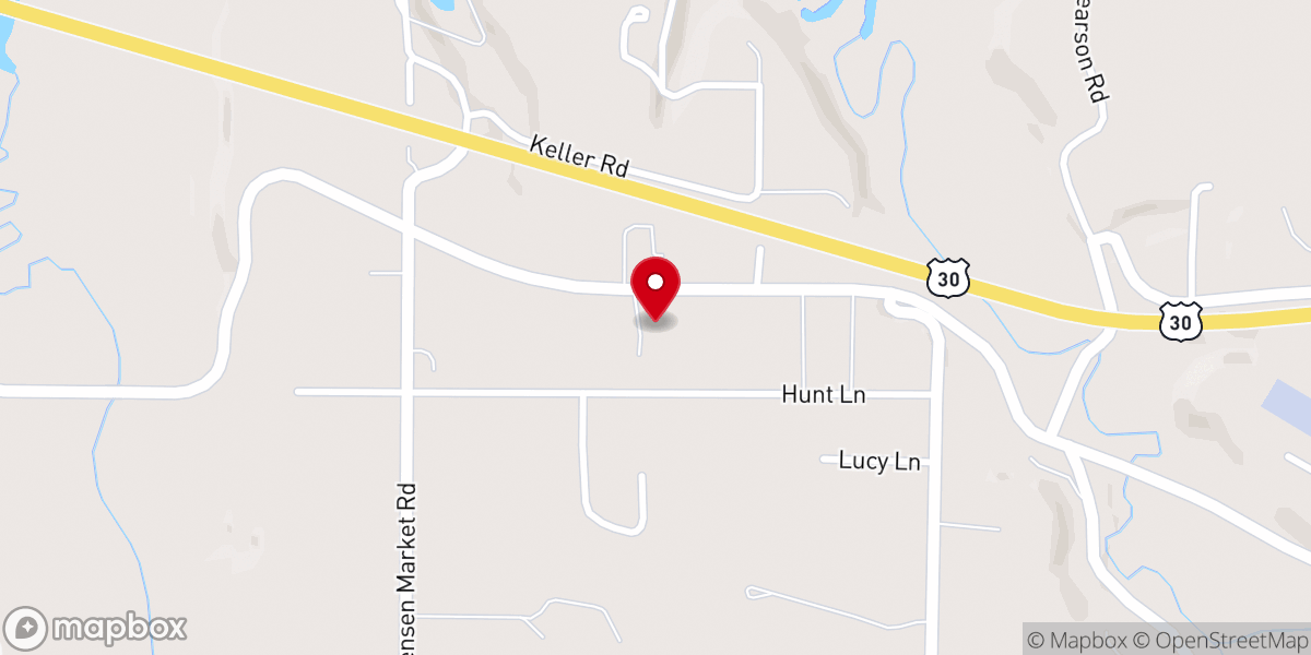 Map showing location of Crossroads Community Church