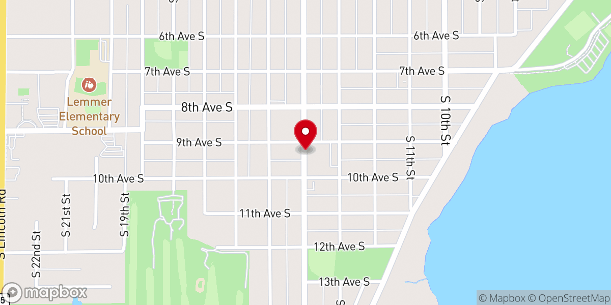 Map showing location of Church of Jesus Christ of LDS